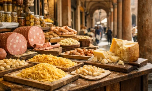 Bologne en week-end gourmand : portiques, marchés et spécialités : photo de couverture pour illustrer cet article