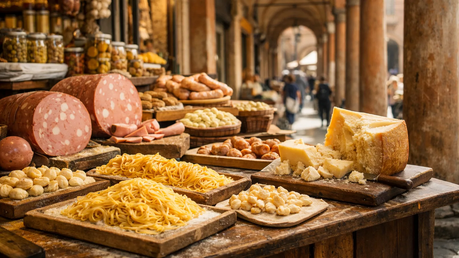 Bologne en week-end gourmand : portiques, marchés et spécialités : photo de couverture pour illustrer cet article
