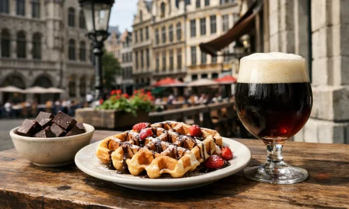 Bruxelles en week-end gourmand : chocolat, bière et quartiers à pied : photo de couverture pour illustrer cet article