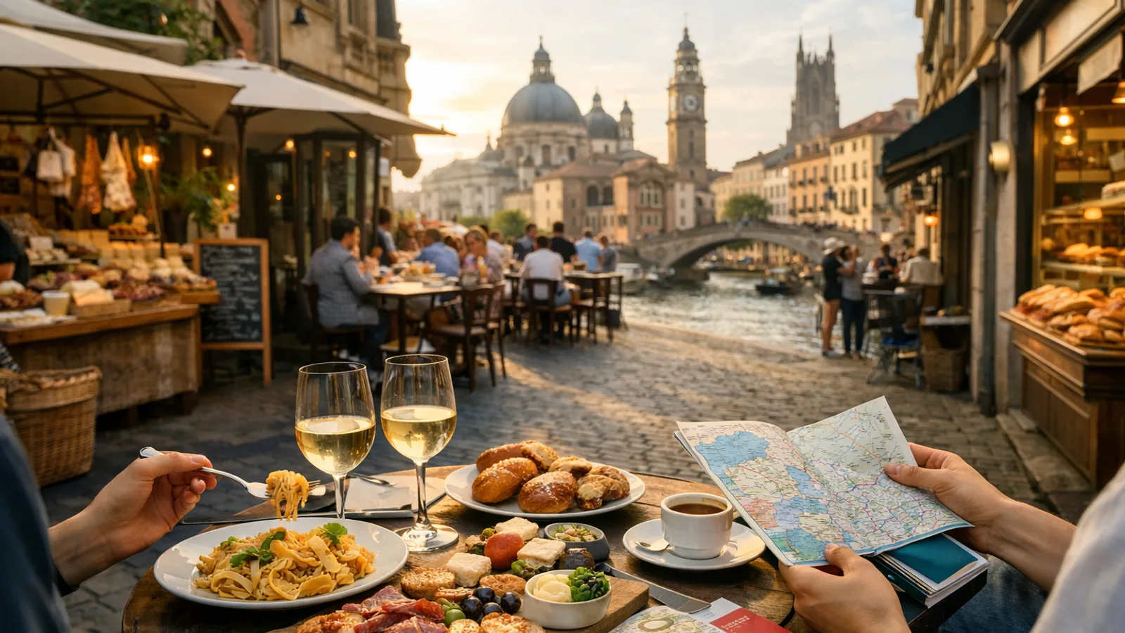 City trip gourmand en Europe : comment choisir la bonne destination : photo de couverture pour illustrer cet article