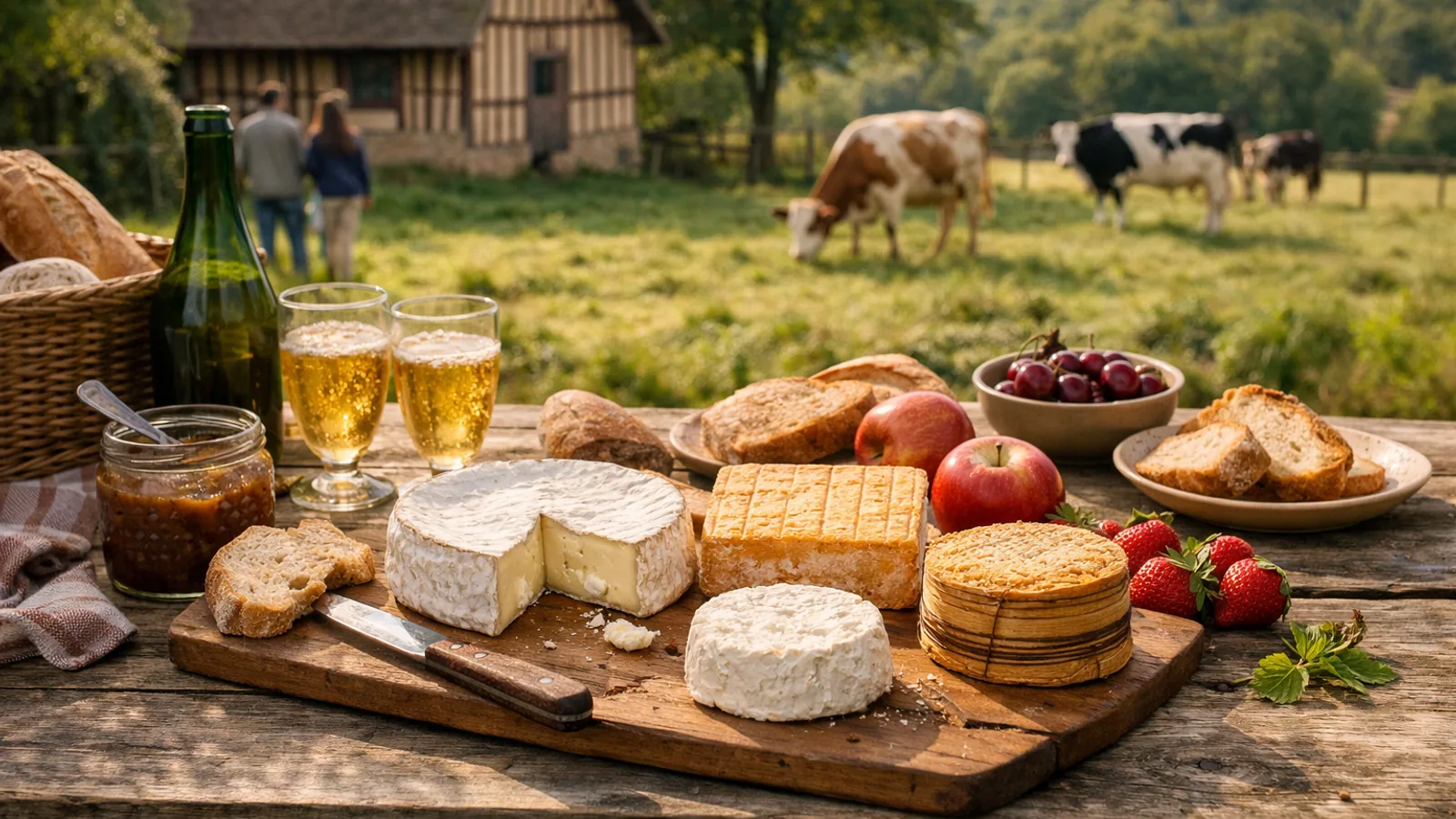 Fromages de Normandie : quoi goûter selon son itinéraire : photo de couverture pour illustrer cet article