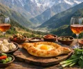 Géorgie : idées pour un voyage entre montagnes, vin et cuisine : photo de couverture pour illustrer cet article