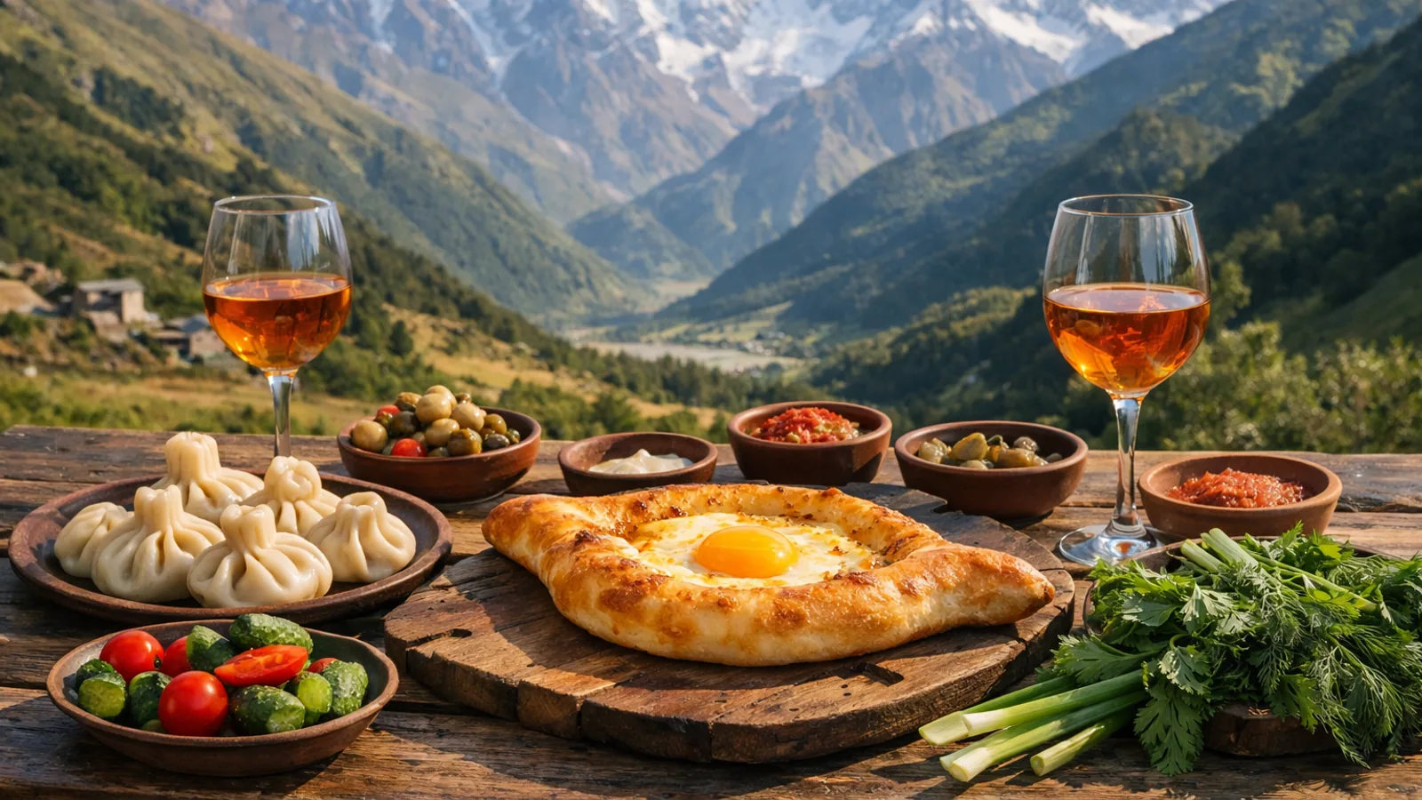 Géorgie : idées pour un voyage entre montagnes, vin et cuisine : photo de couverture pour illustrer cet article