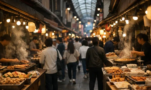 Osaka à pied : quartiers, marchés et bonnes pauses : photo de couverture pour illustrer cet article