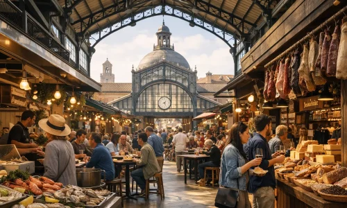 Marchés gourmands en Europe : villes où construire un voyage autour des halles : photo de couverture pour illustrer cet article