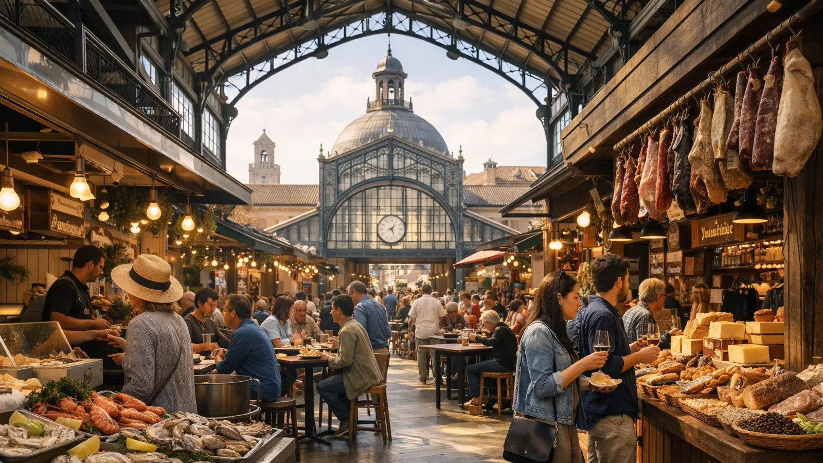 Marchés gourmands en Europe : villes où construire un voyage autour des halles : photo de couverture pour illustrer cet article
