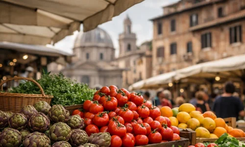 Marchés à Rome : où goûter la ville sans se limiter aux restaurants : photo de couverture pour illustrer cet article
