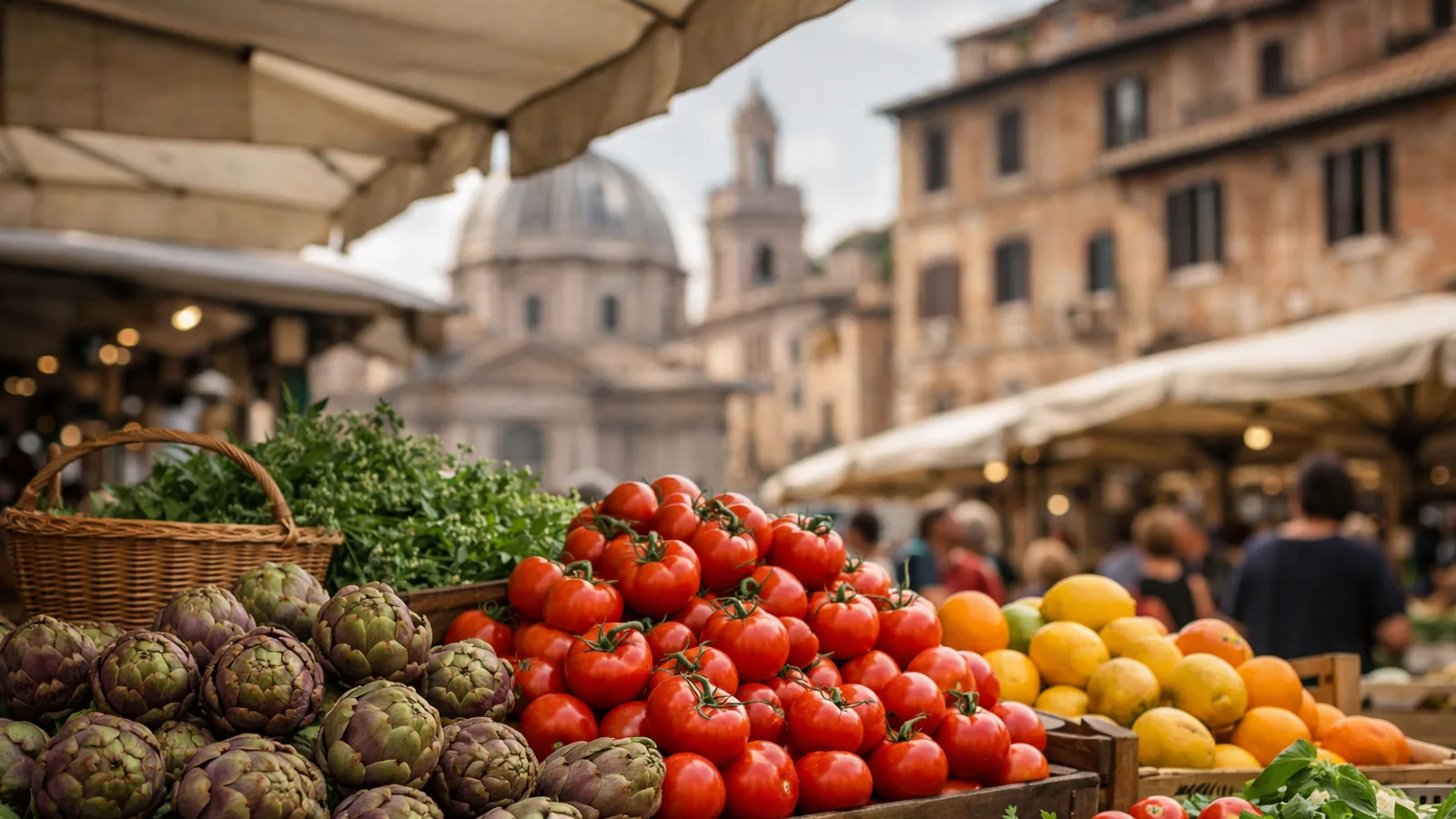 Marchés à Rome : où goûter la ville sans se limiter aux restaurants : photo de couverture pour illustrer cet article