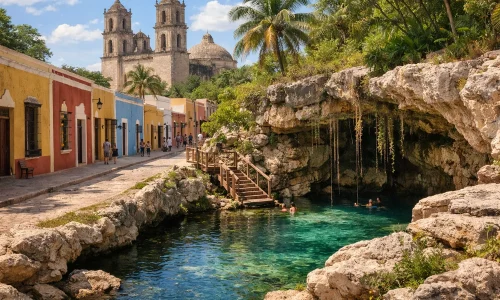 Yucatán au Mexique : itinéraire entre villes, cenotes et cuisine locale : photo de couverture pour illustrer cet article