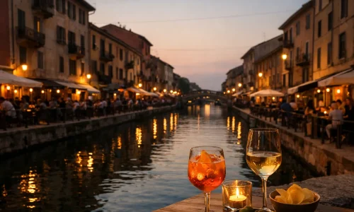 Navigli à Milan : balade, aperitivo et bonnes heures pour y aller : photo de couverture pour illustrer cet article