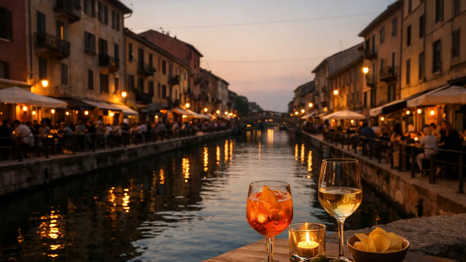 Navigli à Milan : balade, aperitivo et bonnes heures pour y aller : photo de couverture pour illustrer cet article