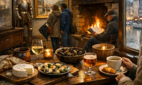 Que faire en Normandie quand il pleut : musées, tables et abris utiles : photo de couverture pour illustrer cet article