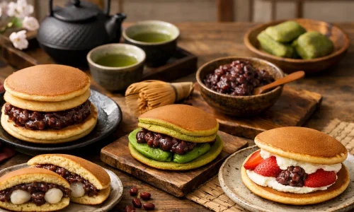 Dorayaki japonais : recette de pancakes fourrés et variantes : photo de couverture pour illustrer cet article