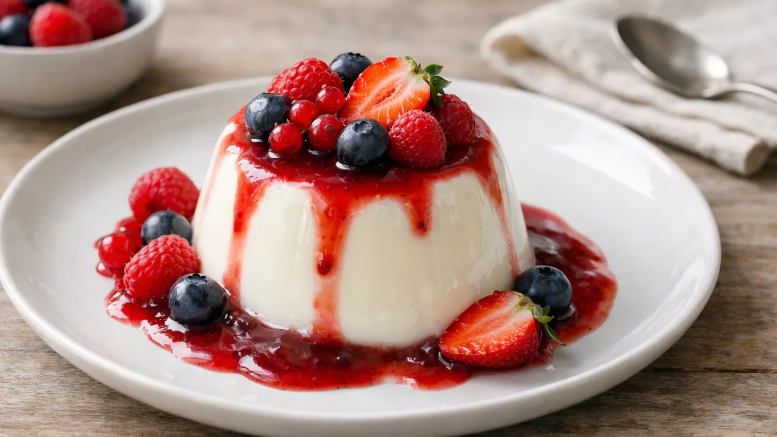 Panna cotta : recette douce, dosage de gélatine et idées de coulis : photo de couverture pour illustrer cet article