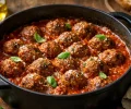Meatballs américaines : boulettes moelleuses et sauce tomate maison : photo de couverture pour illustrer cet article