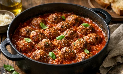 Meatballs américaines : boulettes moelleuses et sauce tomate maison : photo de couverture pour illustrer cet article