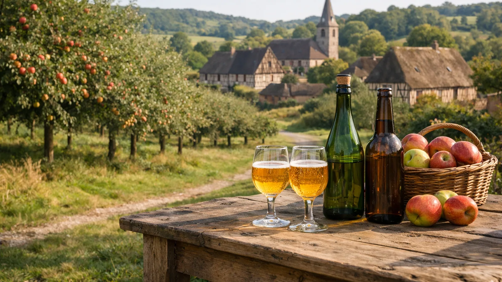 Route du cidre en Normandie : villages, haltes et repères pratiques : photo de couverture pour illustrer cet article