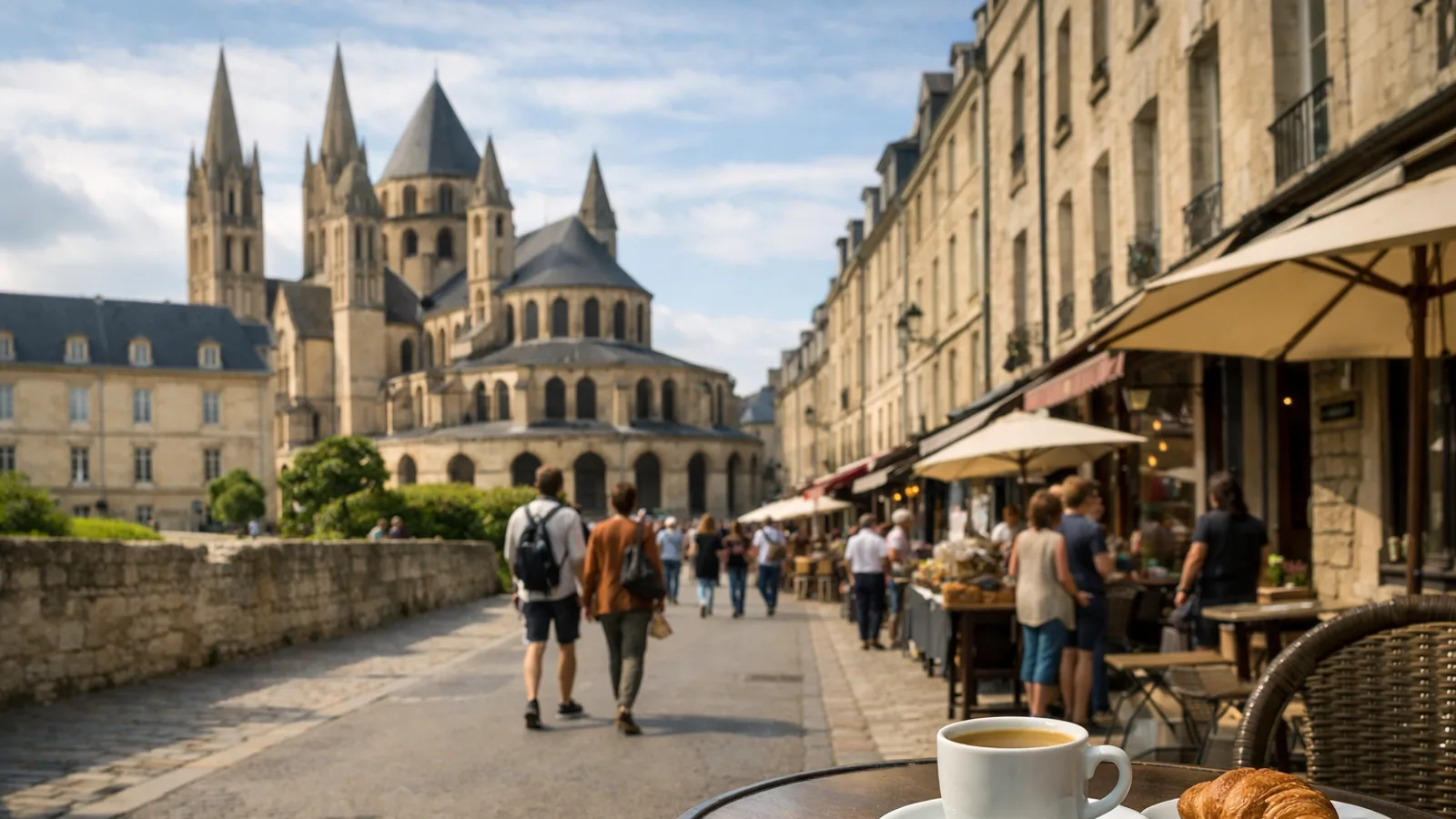 Visiter Caen pour la première fois : château, abbayes et quartiers vivants : photo de couverture pour illustrer cet article